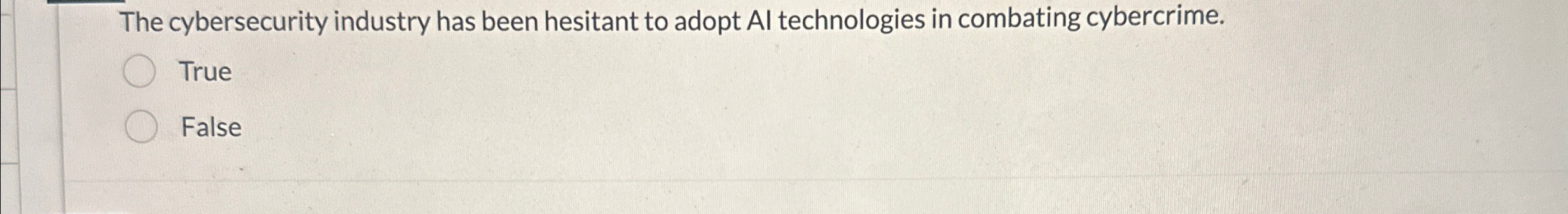 The cybersecurity industry has been hesitant to