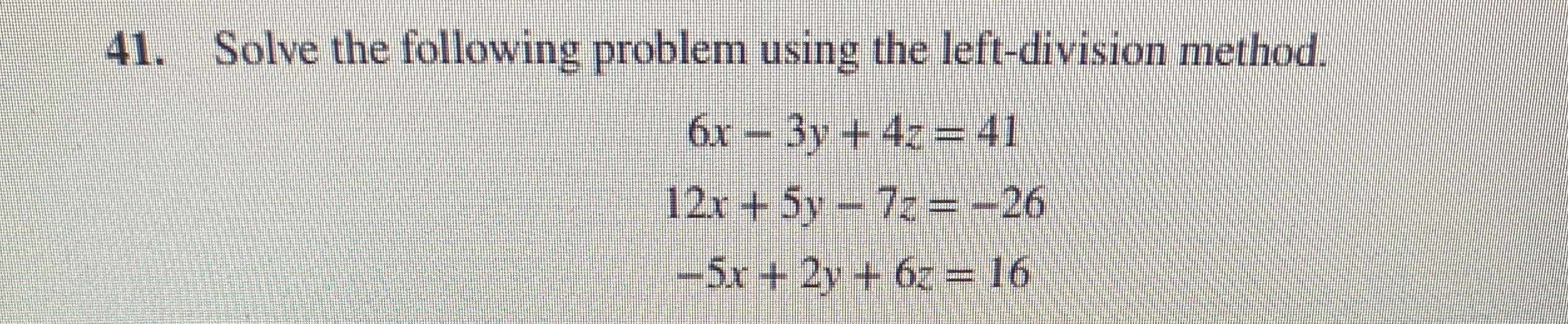 Using Matlab Solve the following problem using