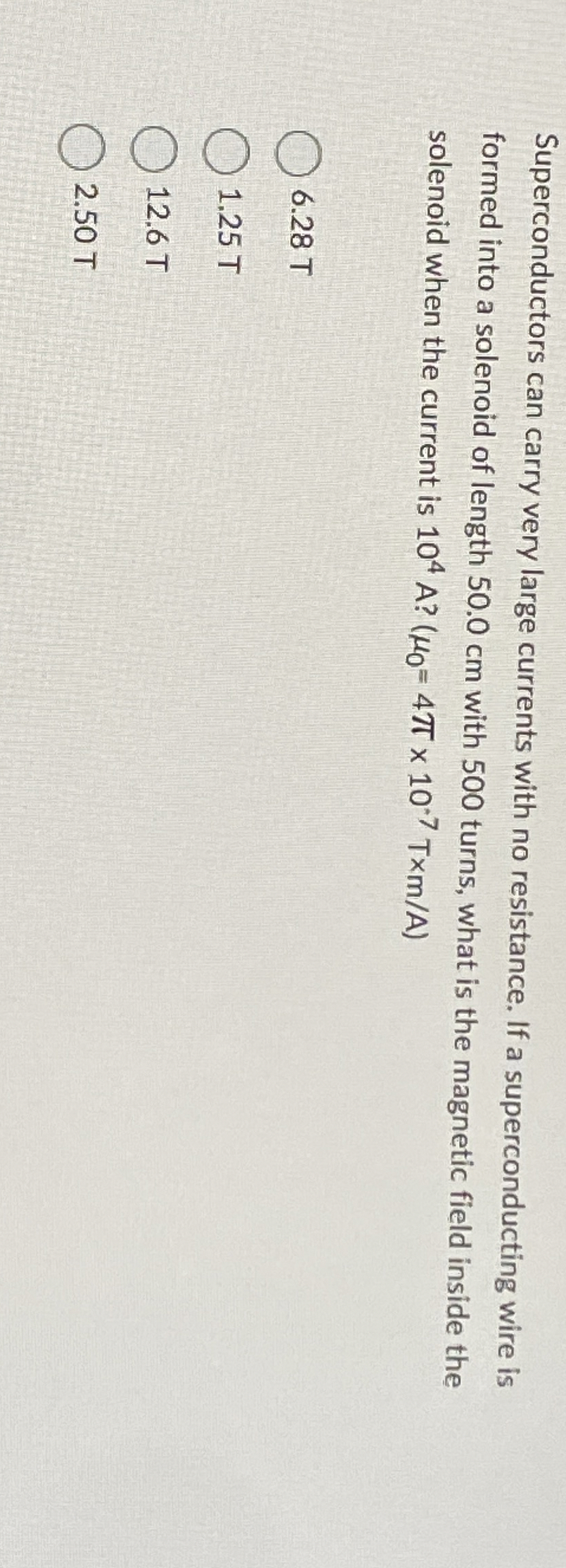 Superconductors can carry very large currents
