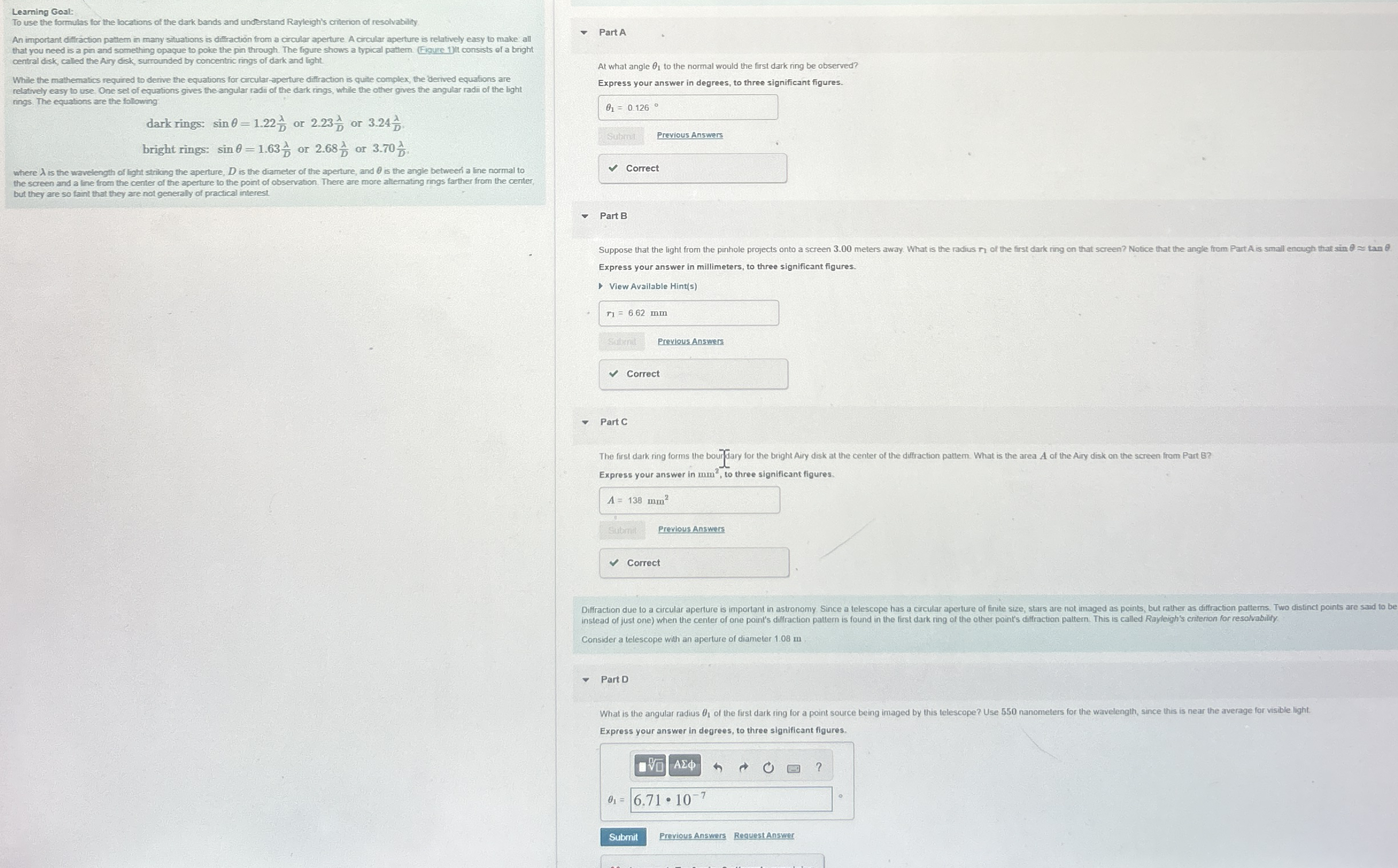 Learning Goal: To use the formulas for the