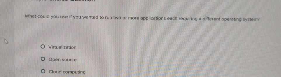 What could you use if you wanted to run two or