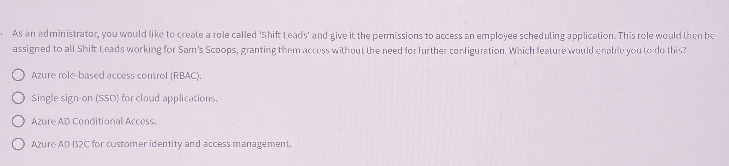 As an administrator, you would like to create a