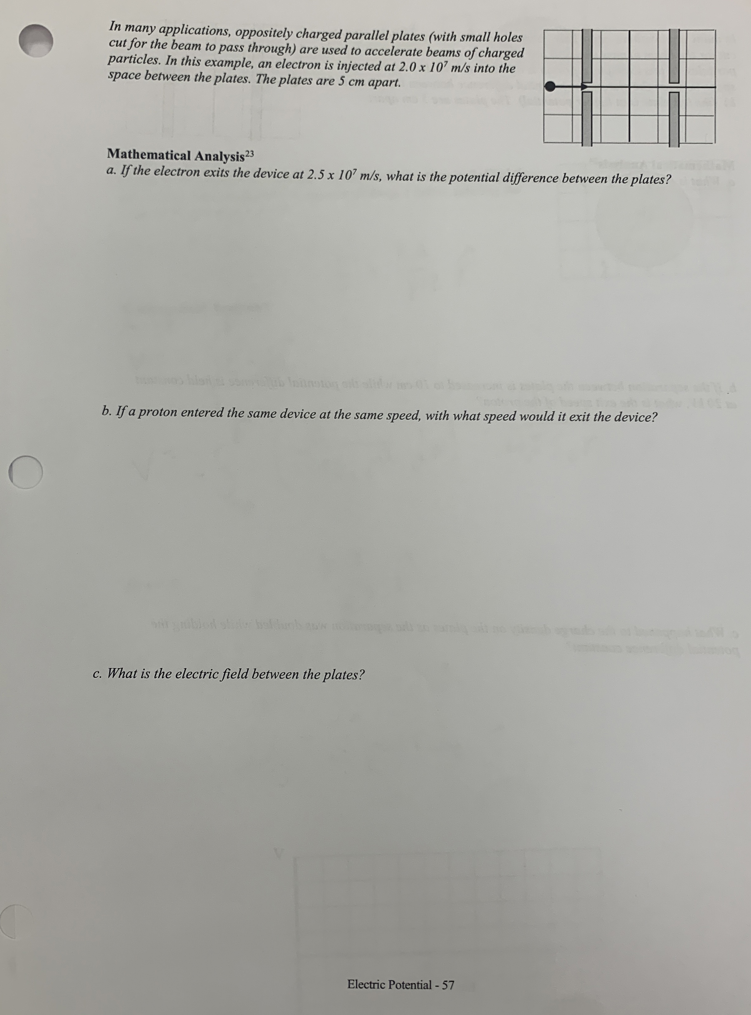 In many applications, oppositely charged parallel