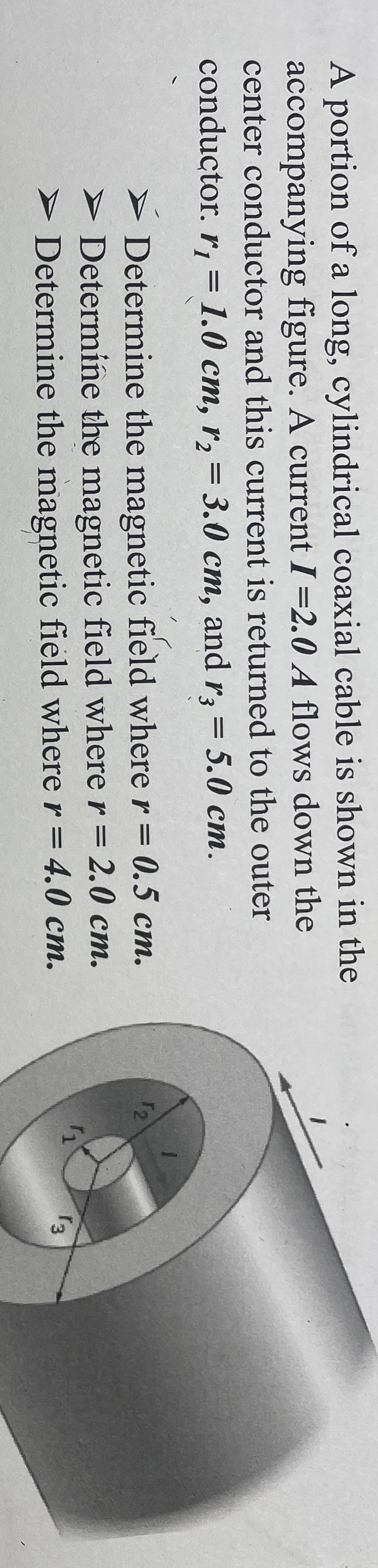 A portion of a long, cylindrical coaxial cable is