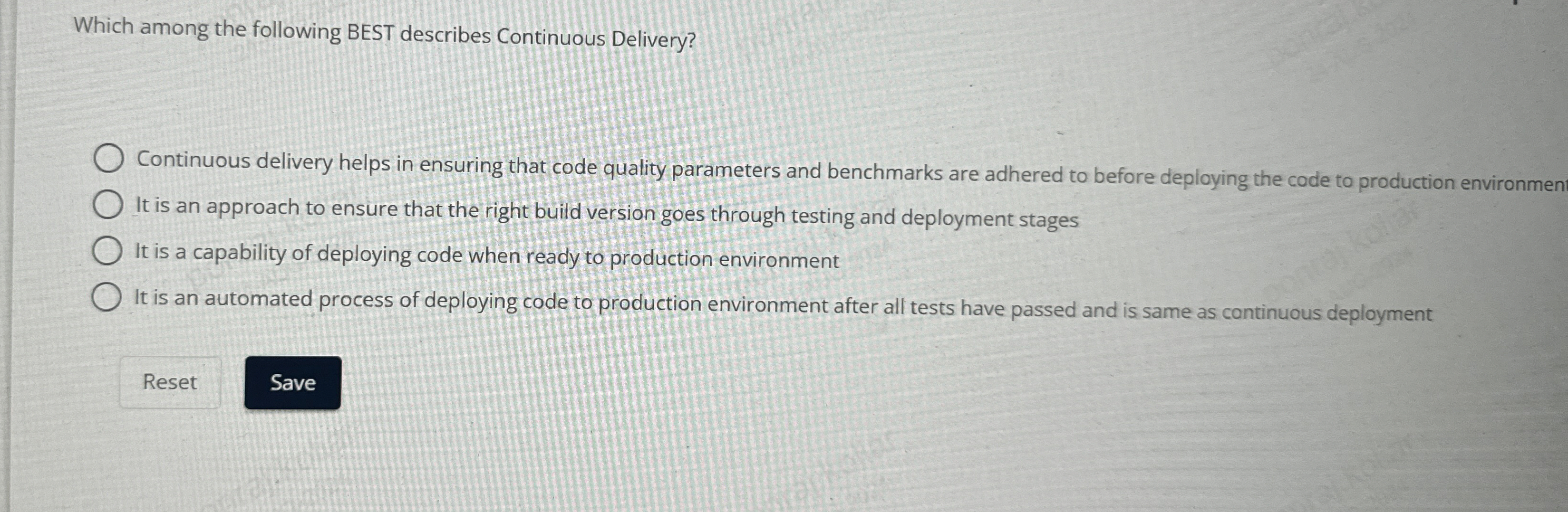 Which among the following BEST describes