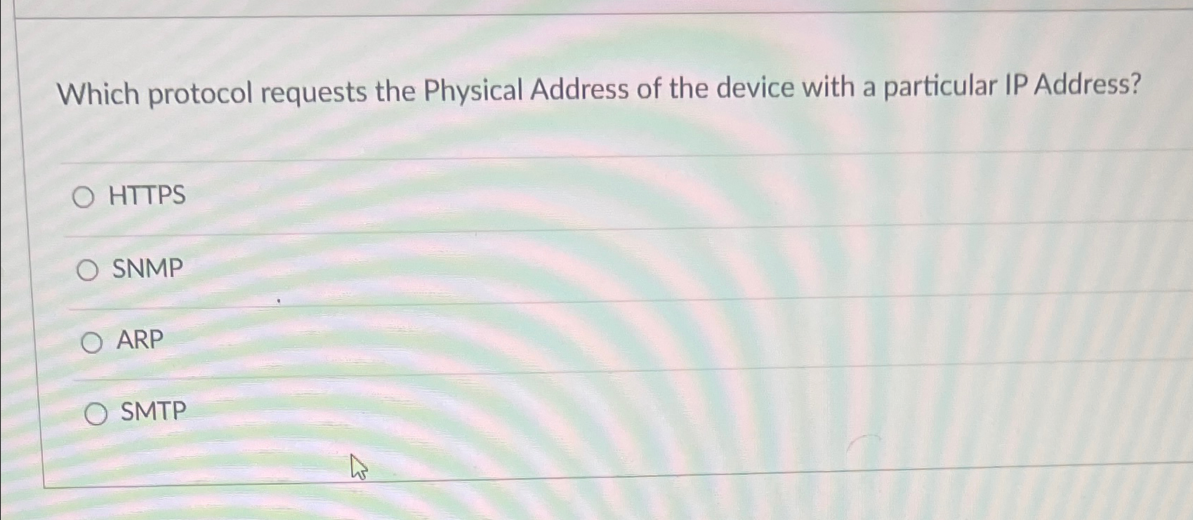 Which protocol requests the Physical Address of