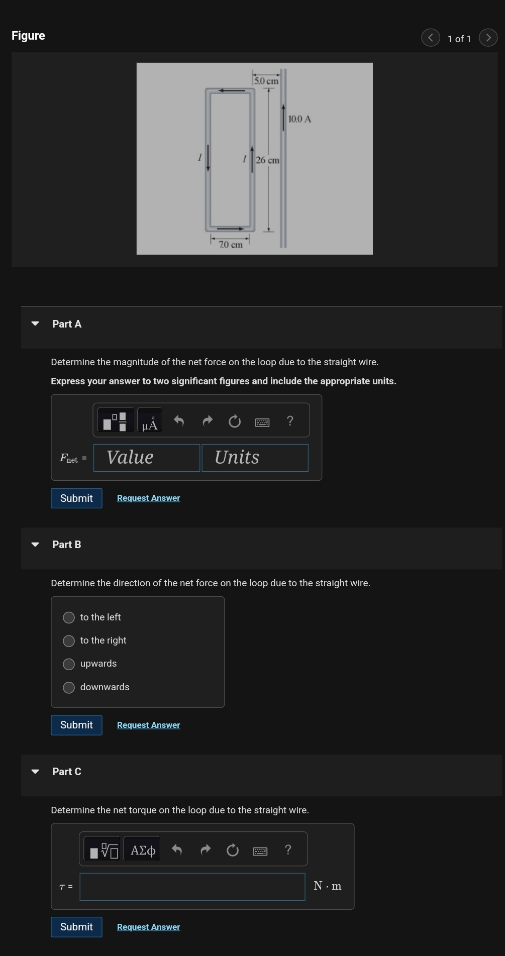 Figure 1 of 1 Part A Determine the magnitude of