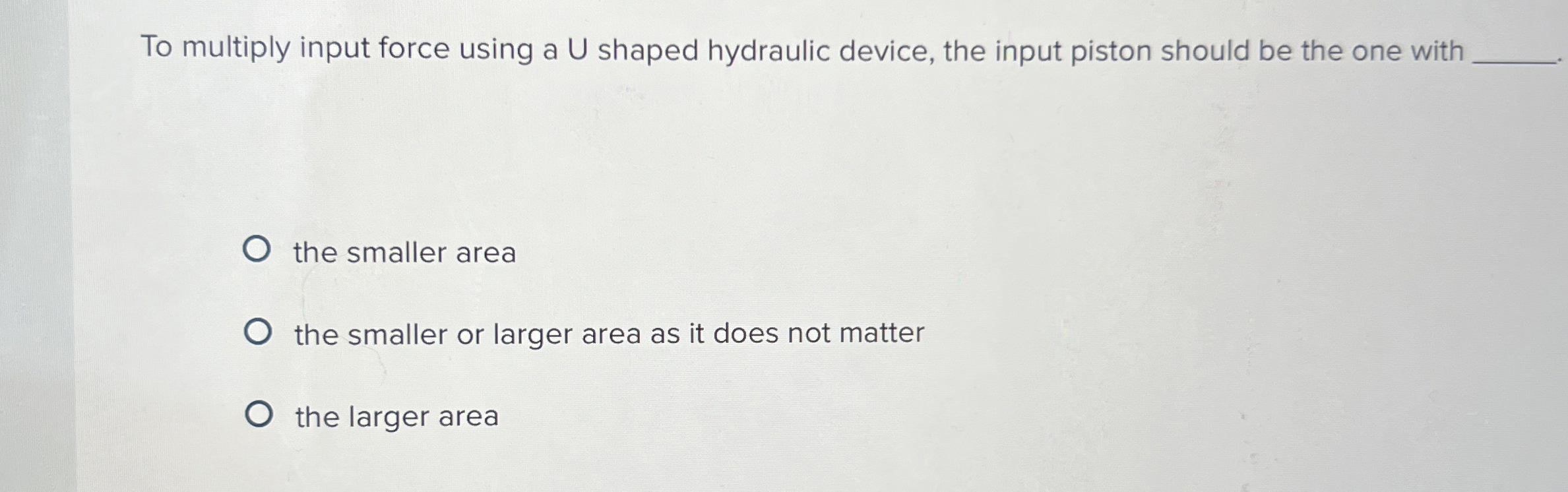 To multiply input force using a U shaped