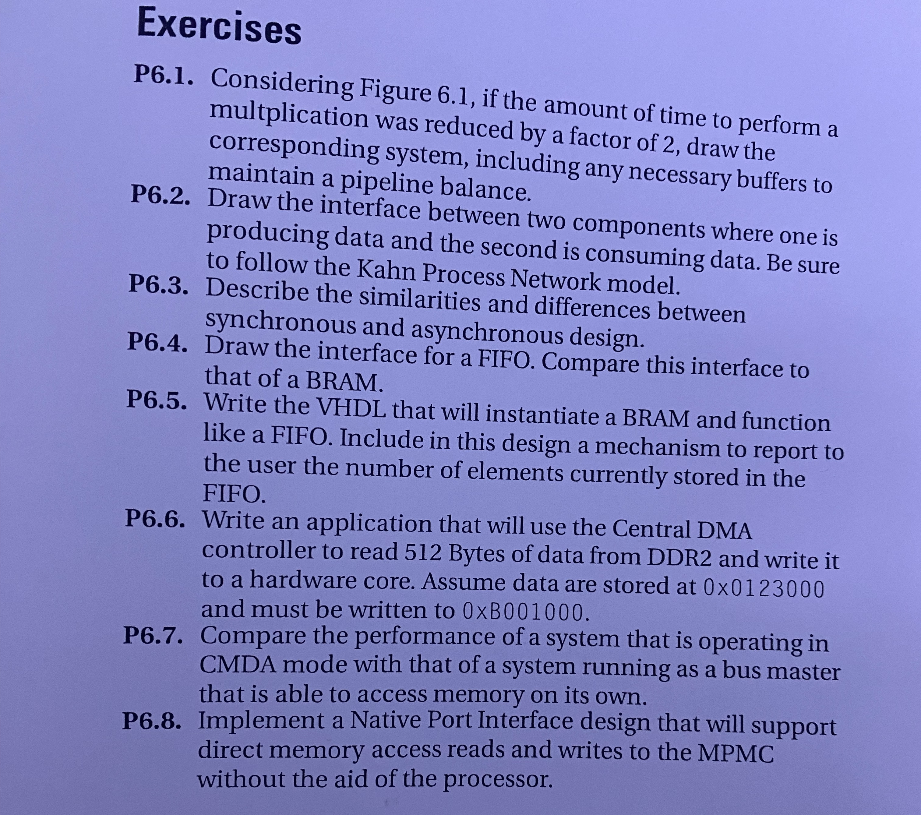 Exercises P 6 . 1 . Considering Figure 6 . 1 , if