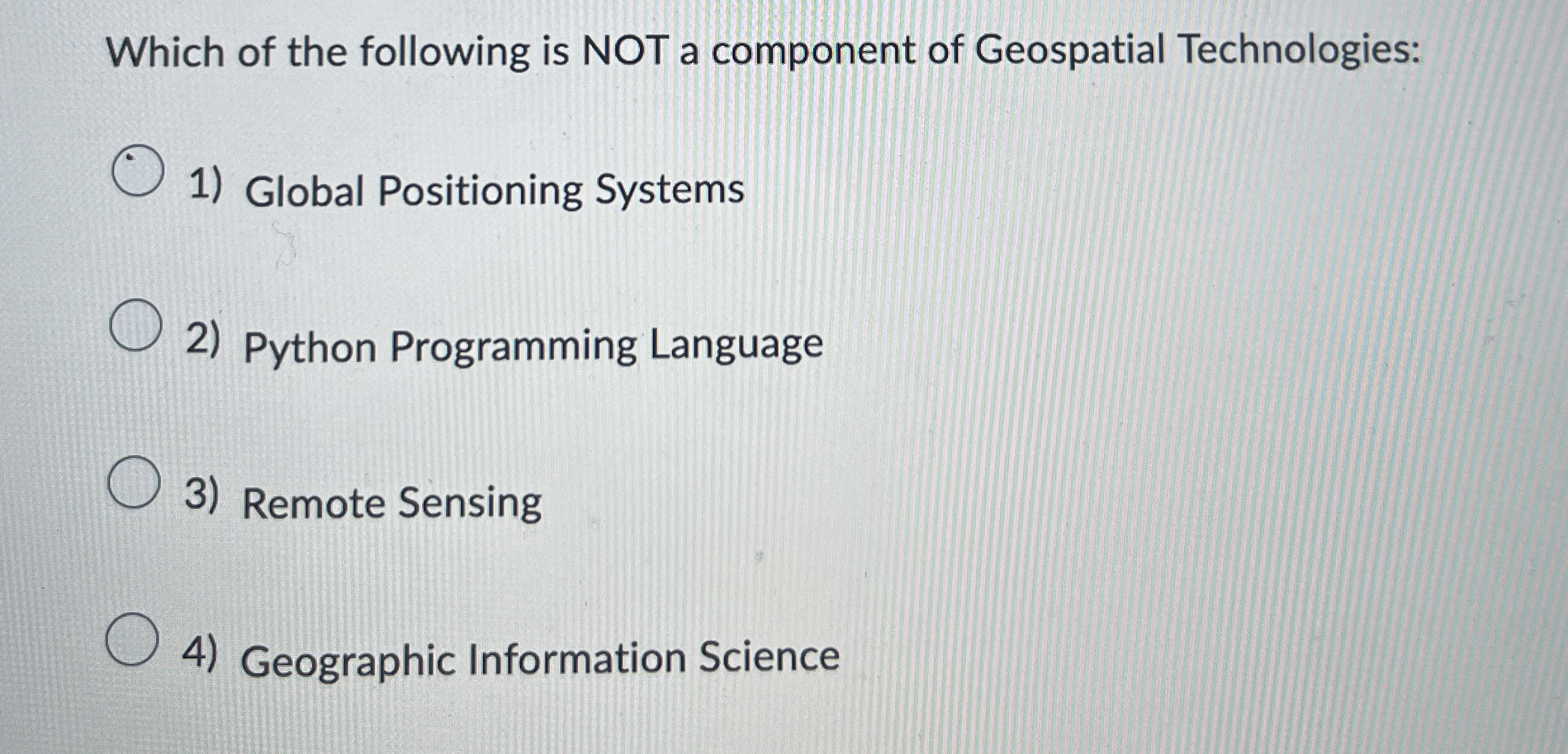 Which of the following is NOT a component of