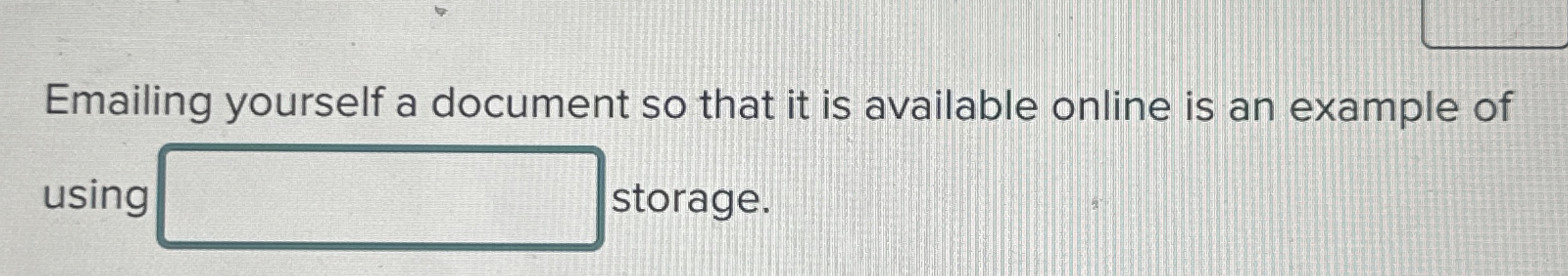 Emailing yourself a document so that it is