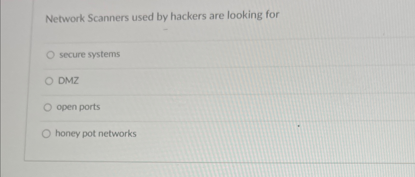Network Scanners used by hackers are looking for