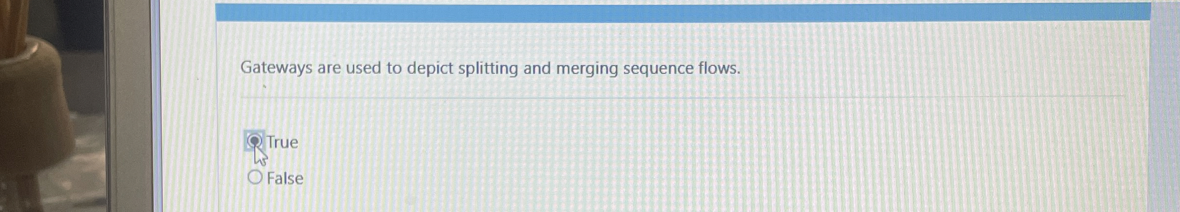 Gateways are used to depict splitting and merging