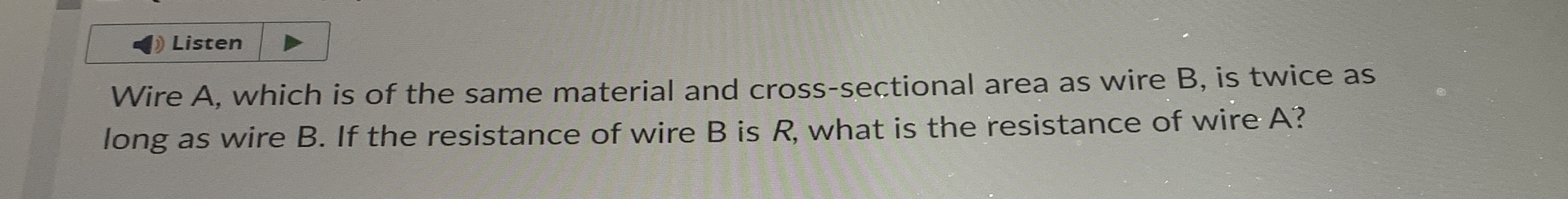 Listen Wire A , which is of the same material and