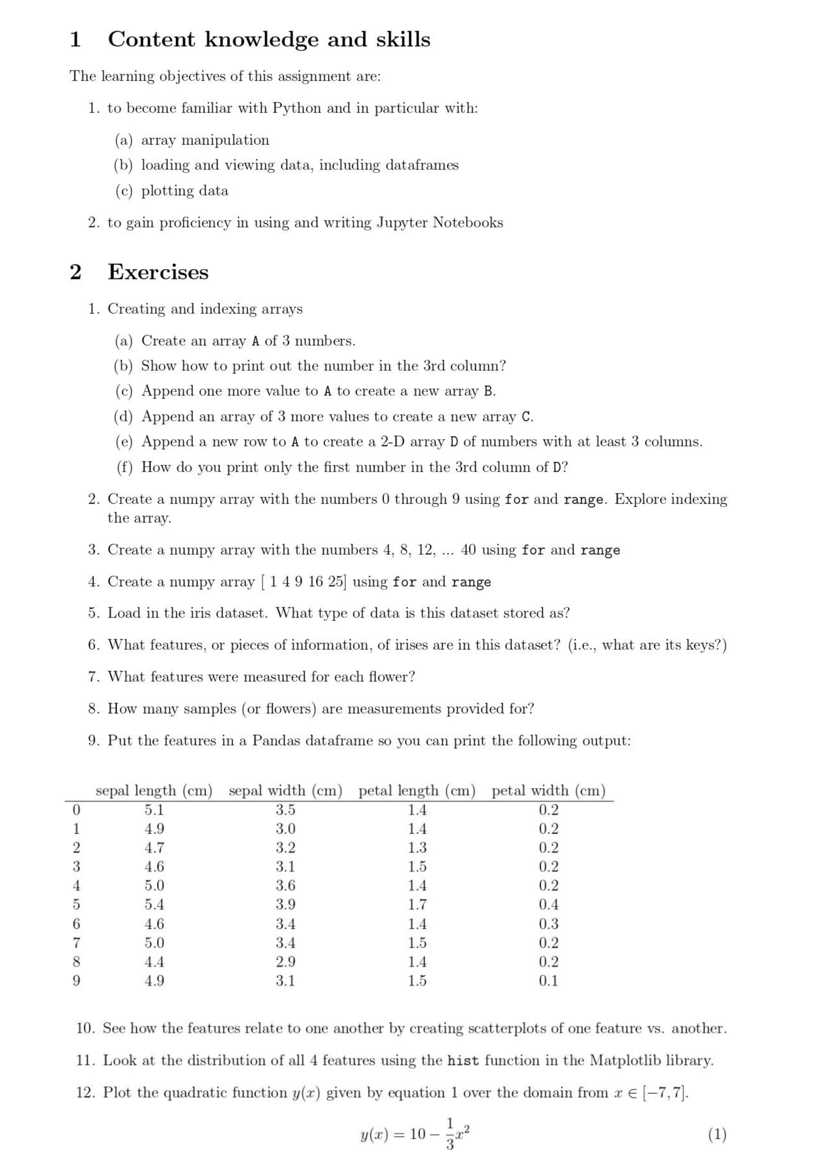 Solve the attached file in jupyter notebook.