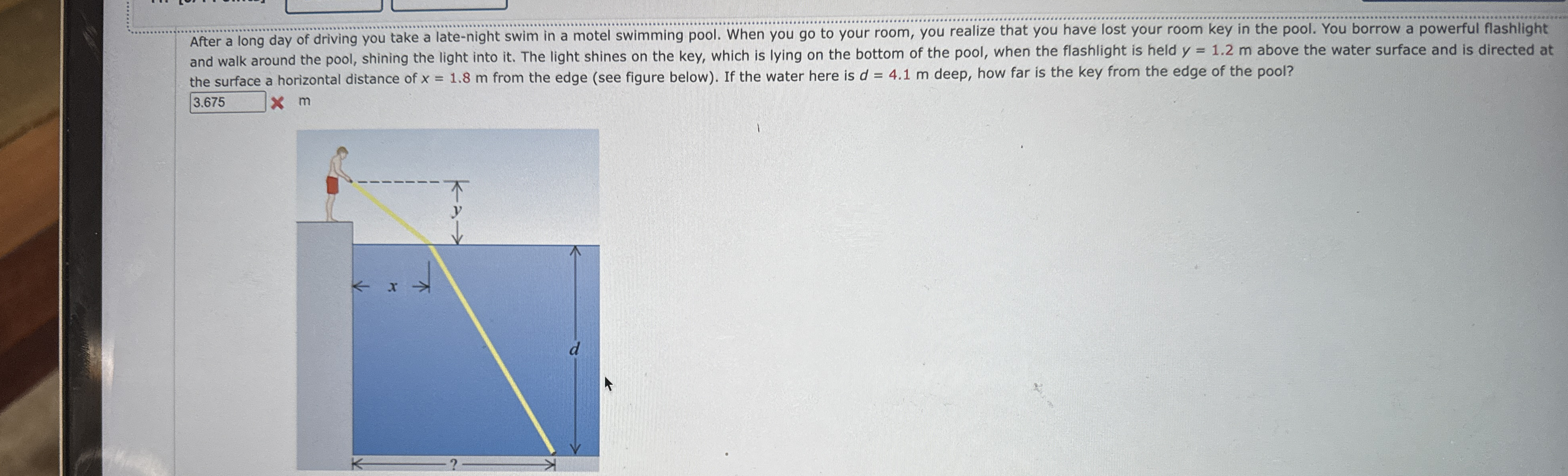 After a long day of driving you take a late -