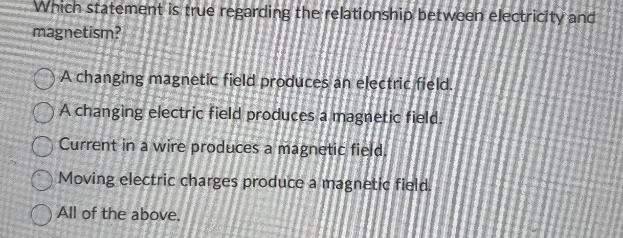 Which statement is true regarding the