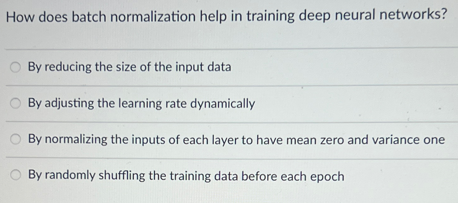How does batch normalization help in training