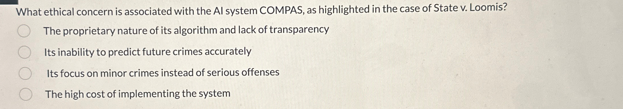 What ethical concern is associated with the AI