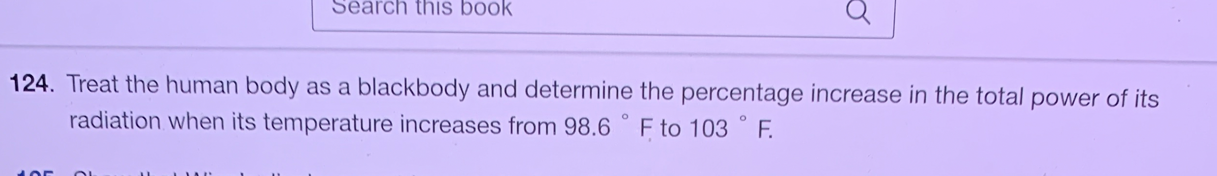 Treat the human body as a blackbody and determine