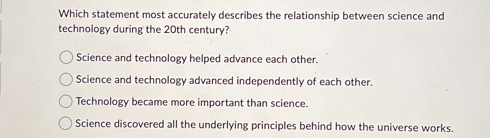 Which statement most accurately describes the