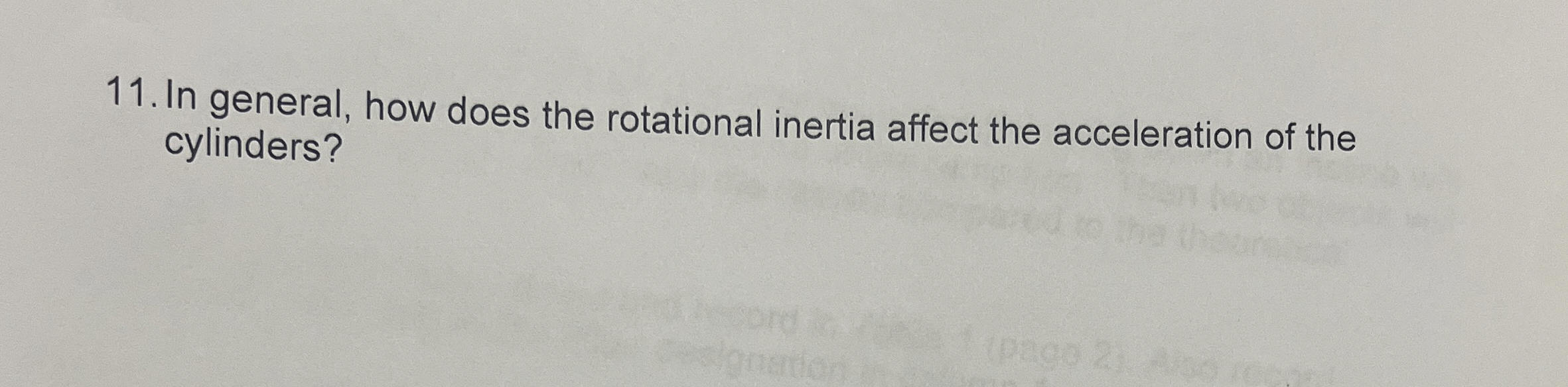 In general, how does the rotational inertia