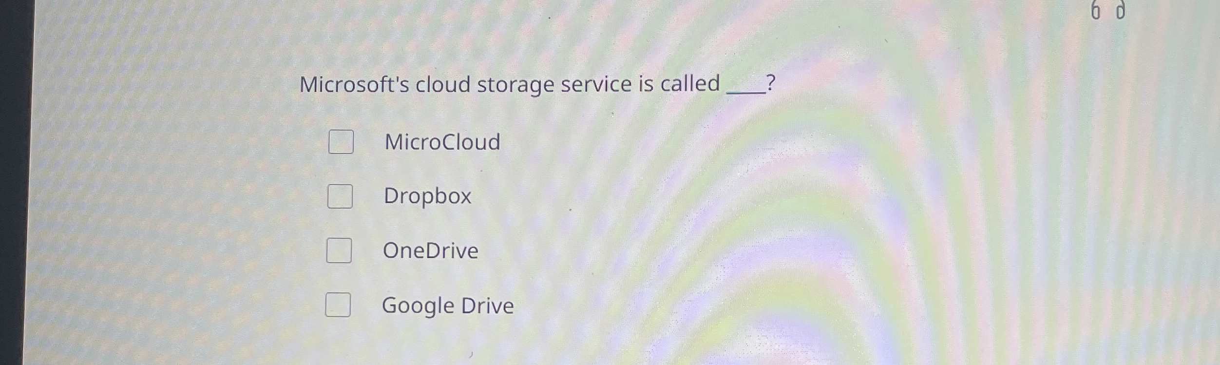 Microsoft's cloud storage service is called