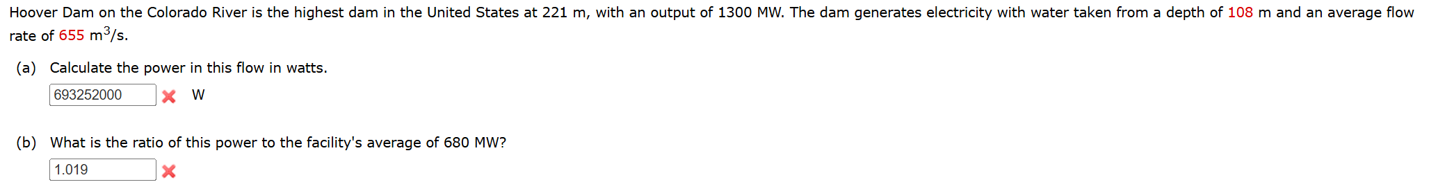 Hoover Dam on the Colorado River is the highest