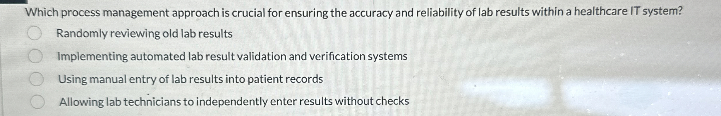 Which process management approach is crucial for