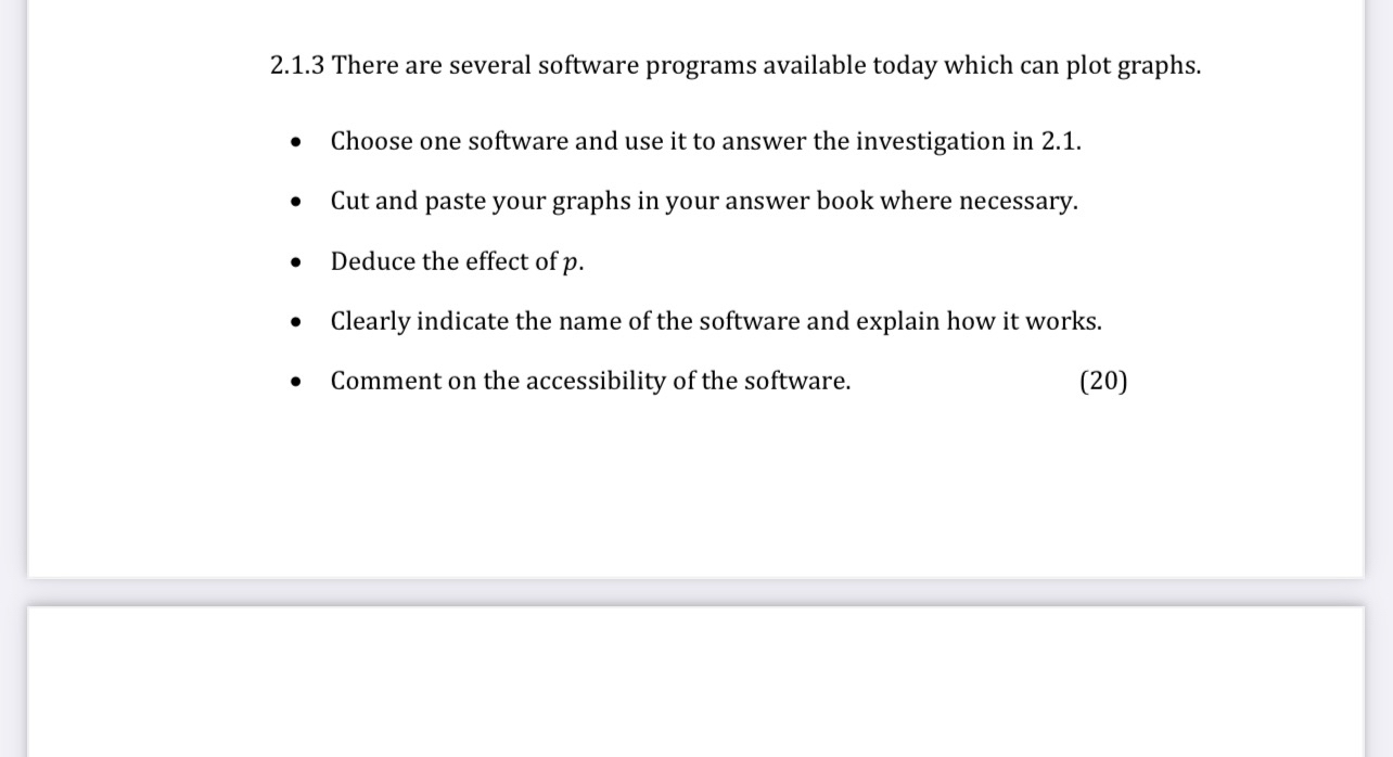 2 . 1 . 3 There are several software programs
