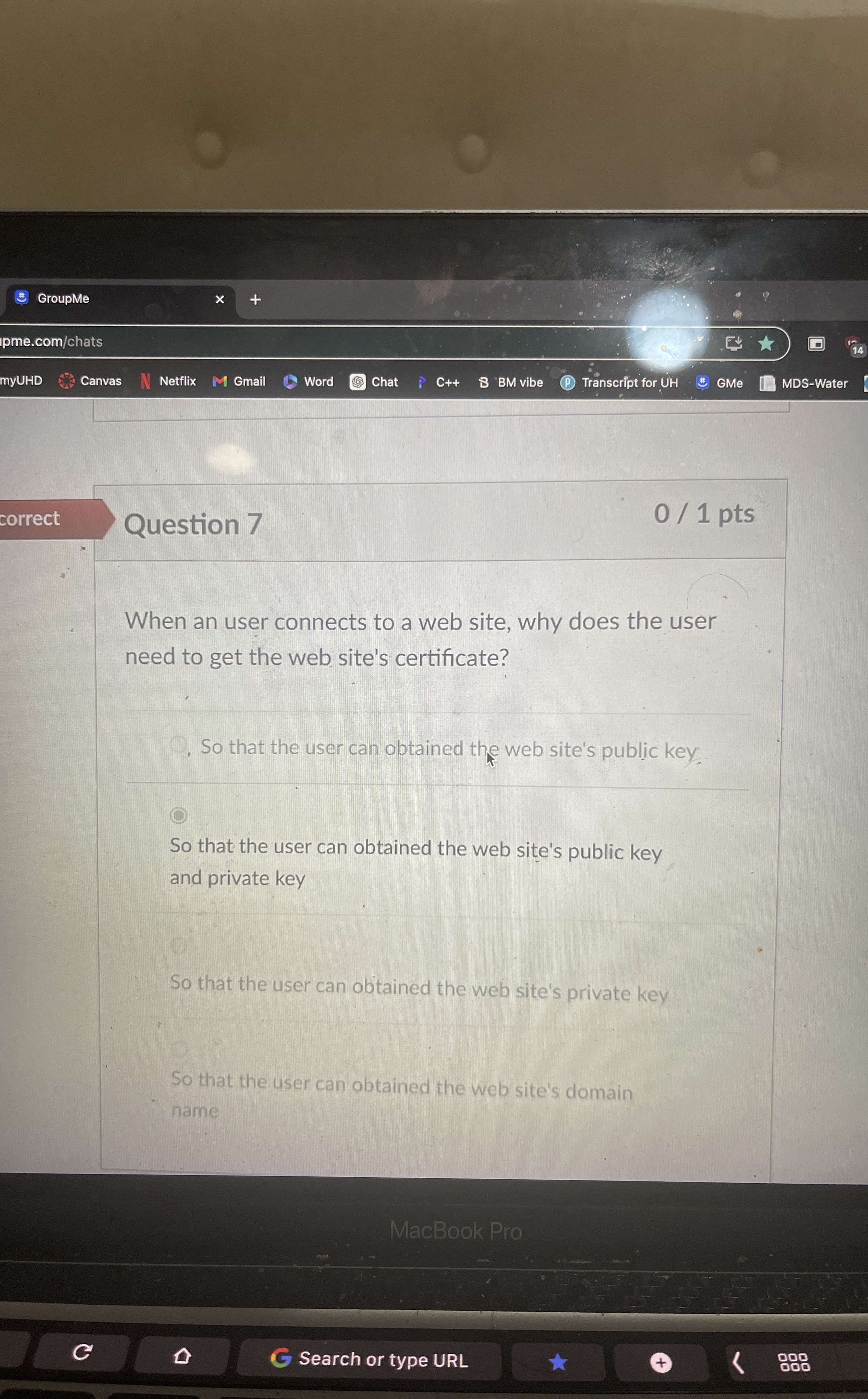 GroupMe pme.com / chats myUHD Canvas Netflix