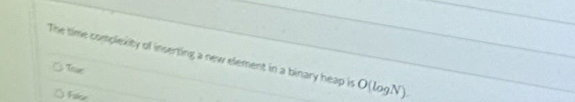 The time copreieity of inserting a new element in