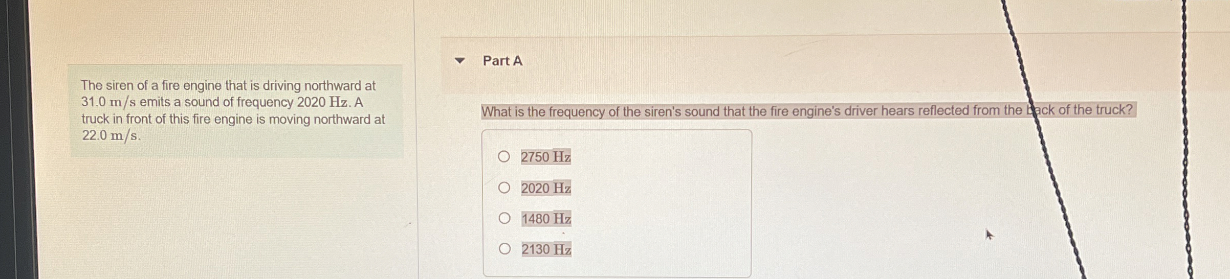 a certain frictionless penfulum The siren of a
