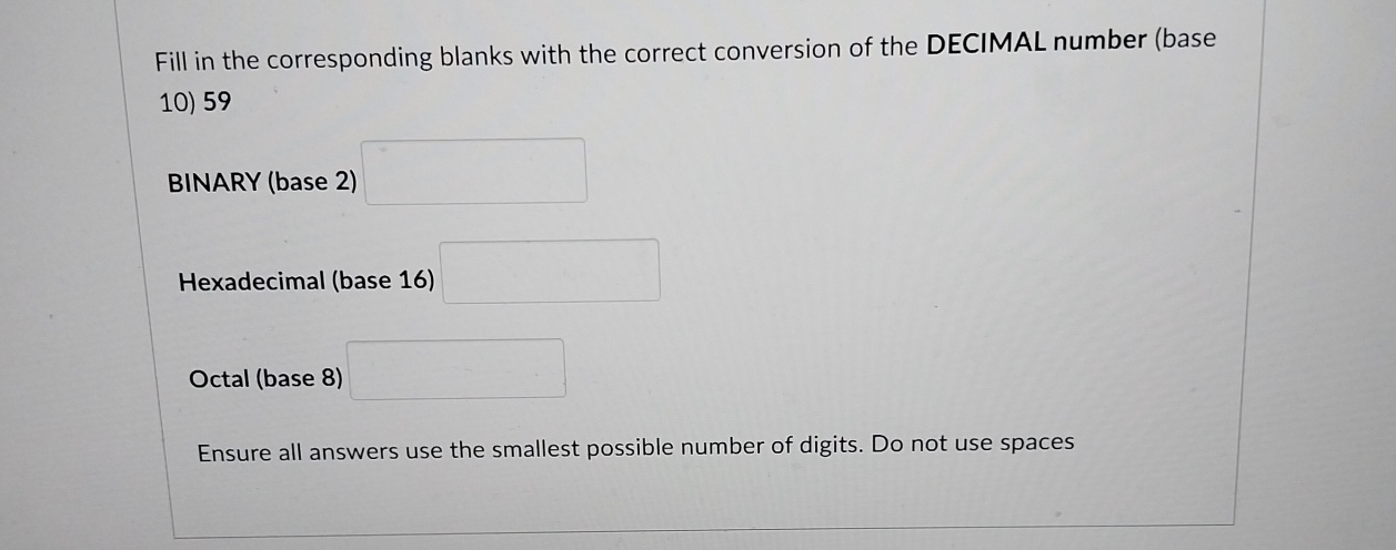 Fill in the corresponding blanks with the correct
