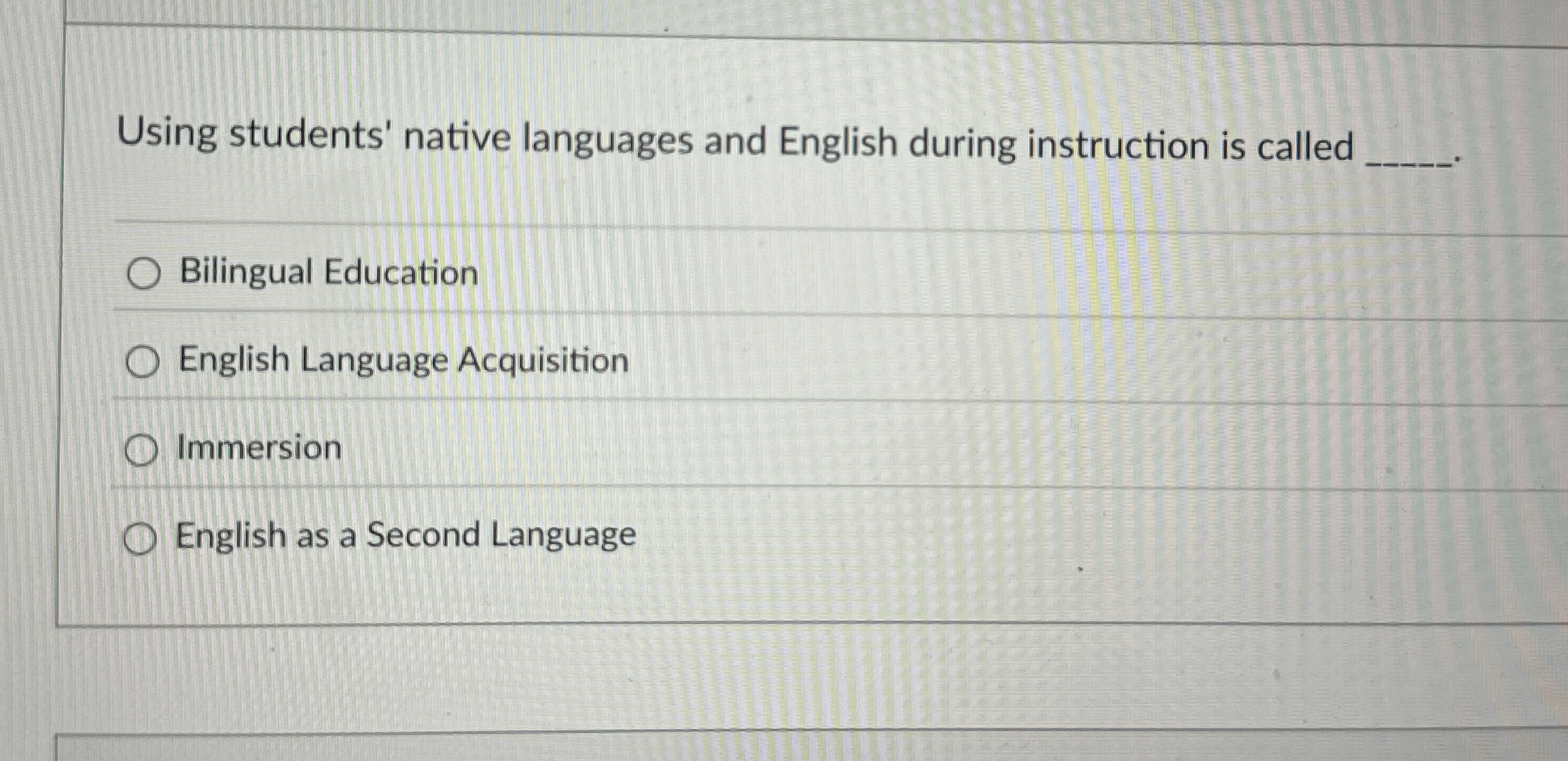 Using students' native languages and English