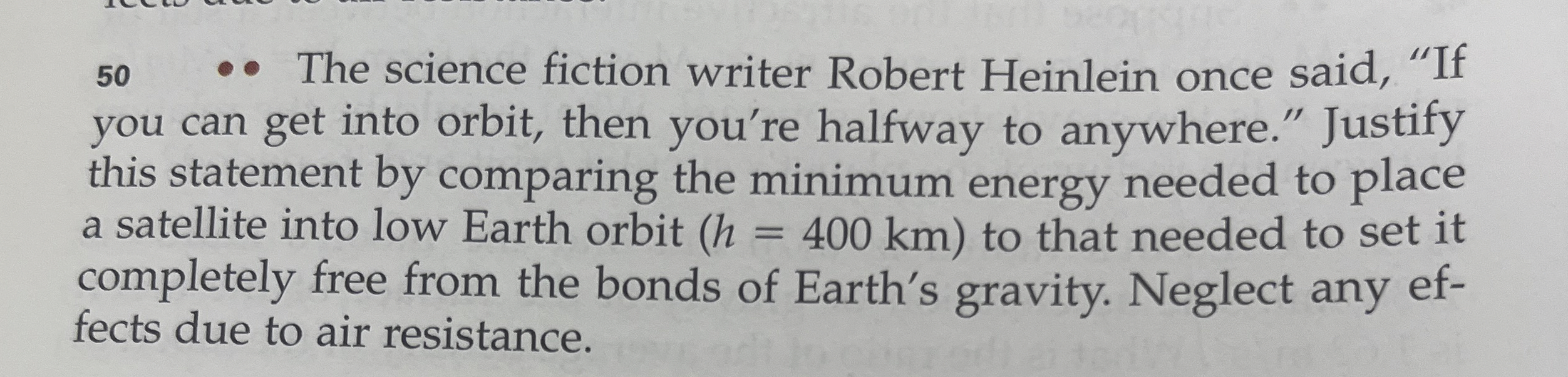5 0 - The science fiction writer Robert Heinlein