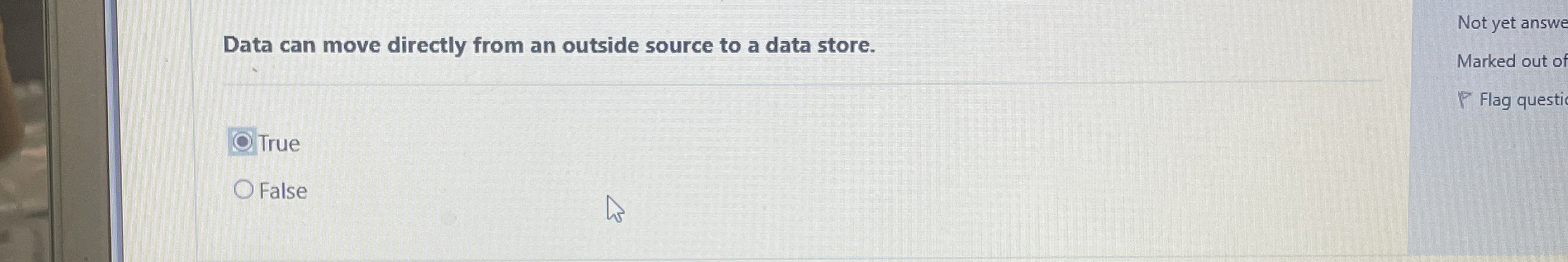 Data can move directly from an outside source to