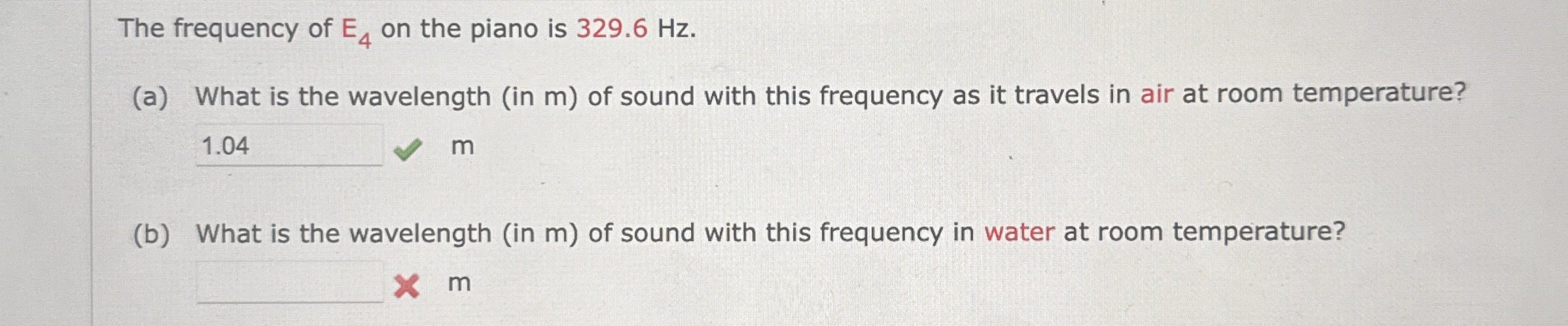 The frequency of E 4 on the piano is 3 2 9 . 6 Hz