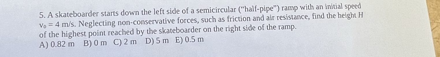 A skateboarder starts down the left side of a