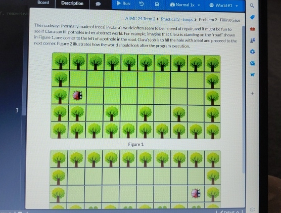 Practical 3 - Loops > Problem 1 2 - Filling Gaps