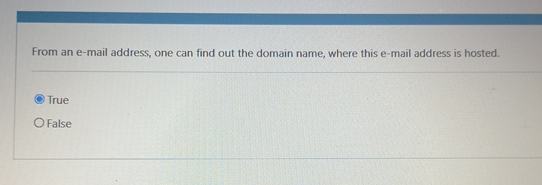 From an e - mail address, one can find out the