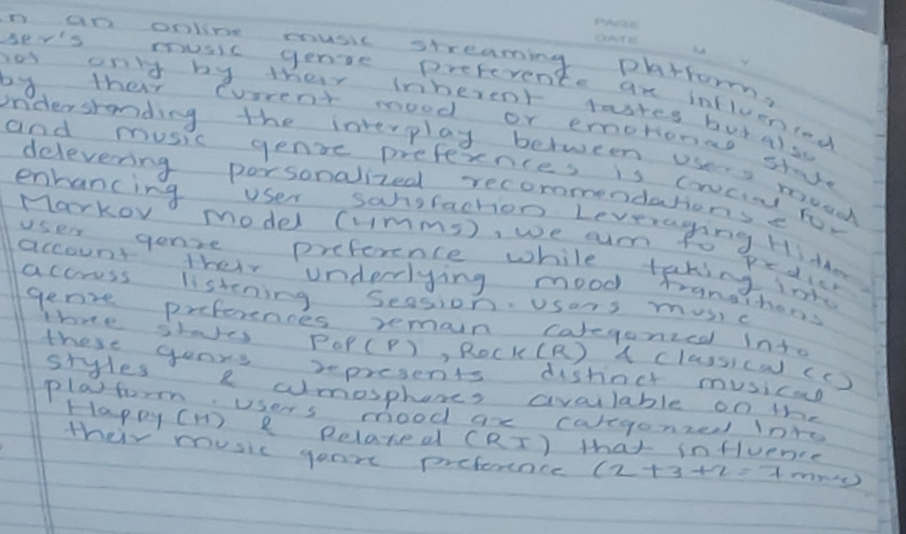 qenre prefenennes semaun cateqanzed lnto these