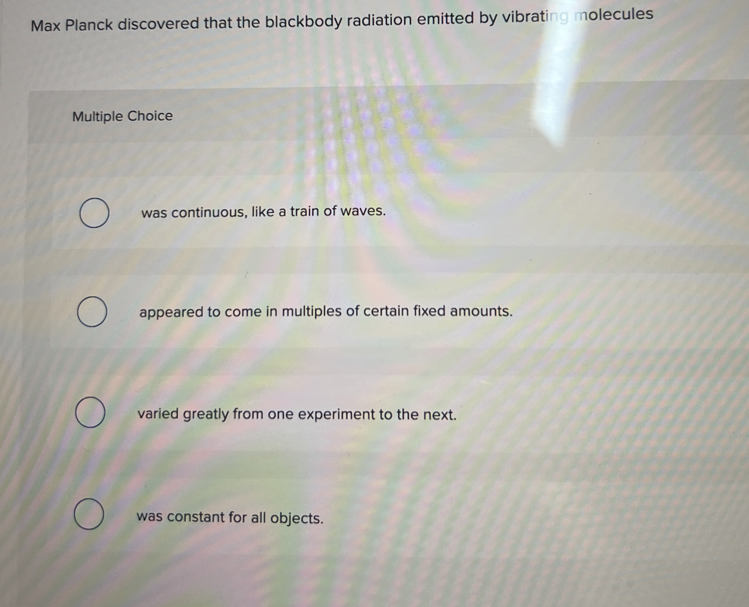 The sum of all the energy of the molecules of an