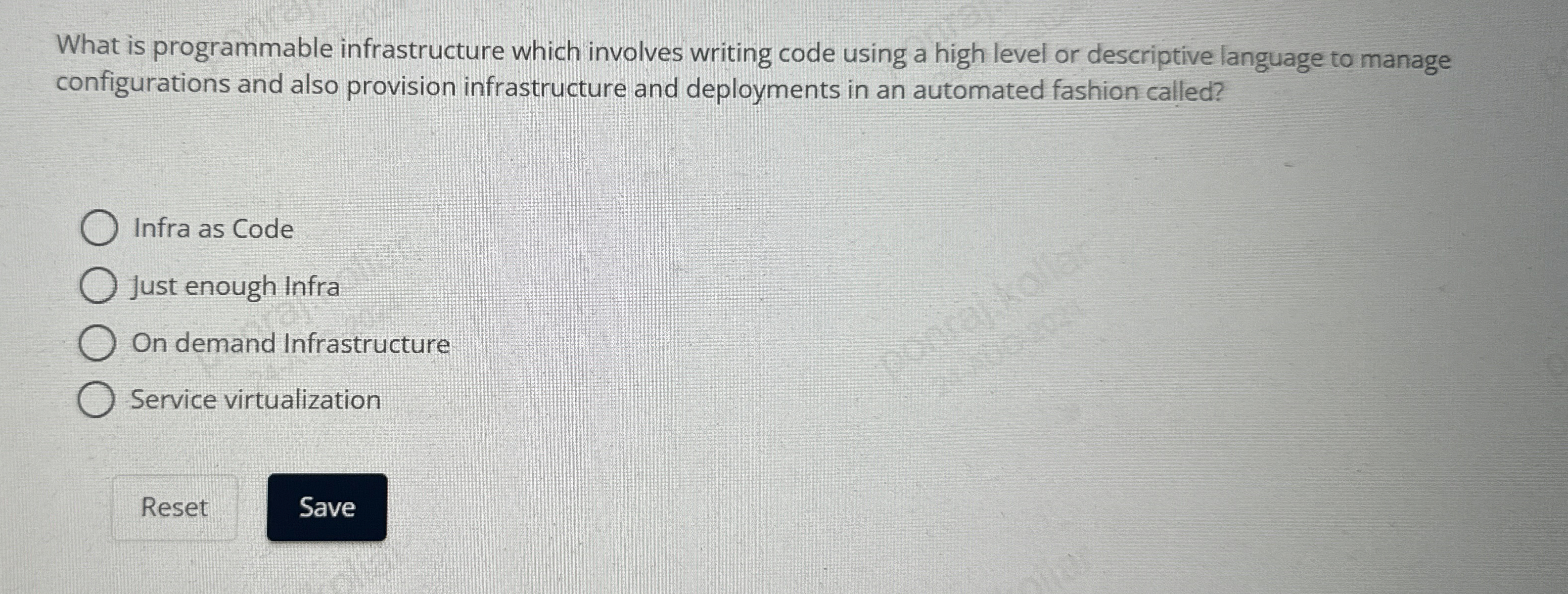 What is programmable infrastructure which