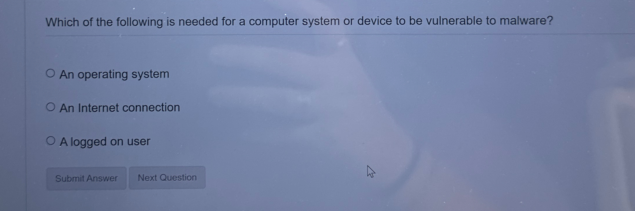 Which of the following is needed for a computer