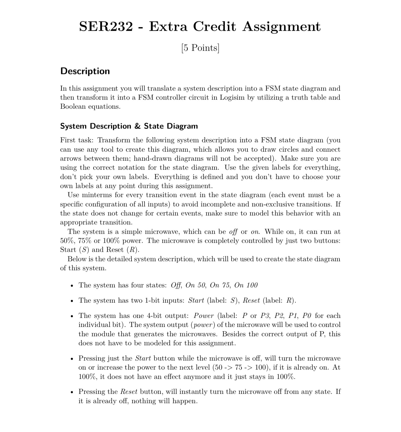 SER 2 3 2 - Extra Credit Assignment [ 5 Points ]