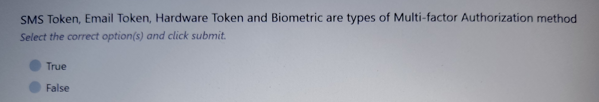 SMS Token, Email Token, Hardware Token and