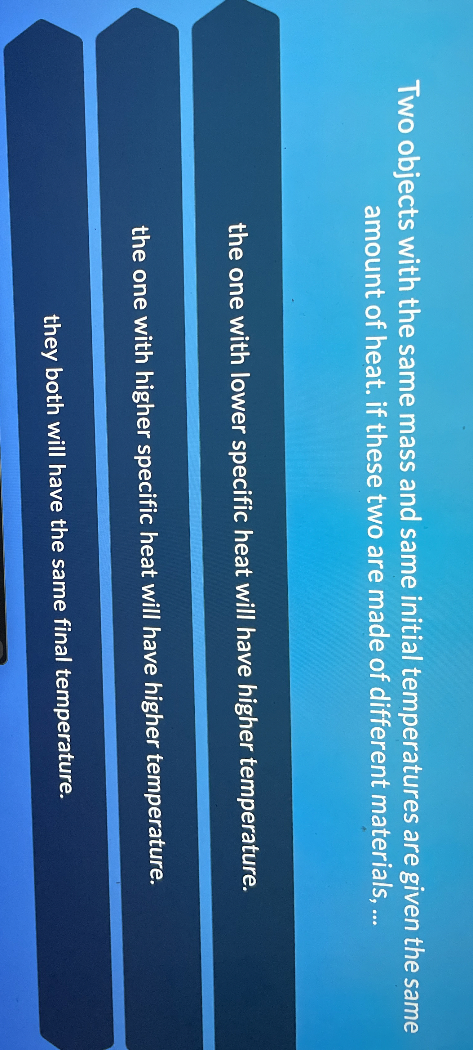 Two objects with the same mass and same initial
