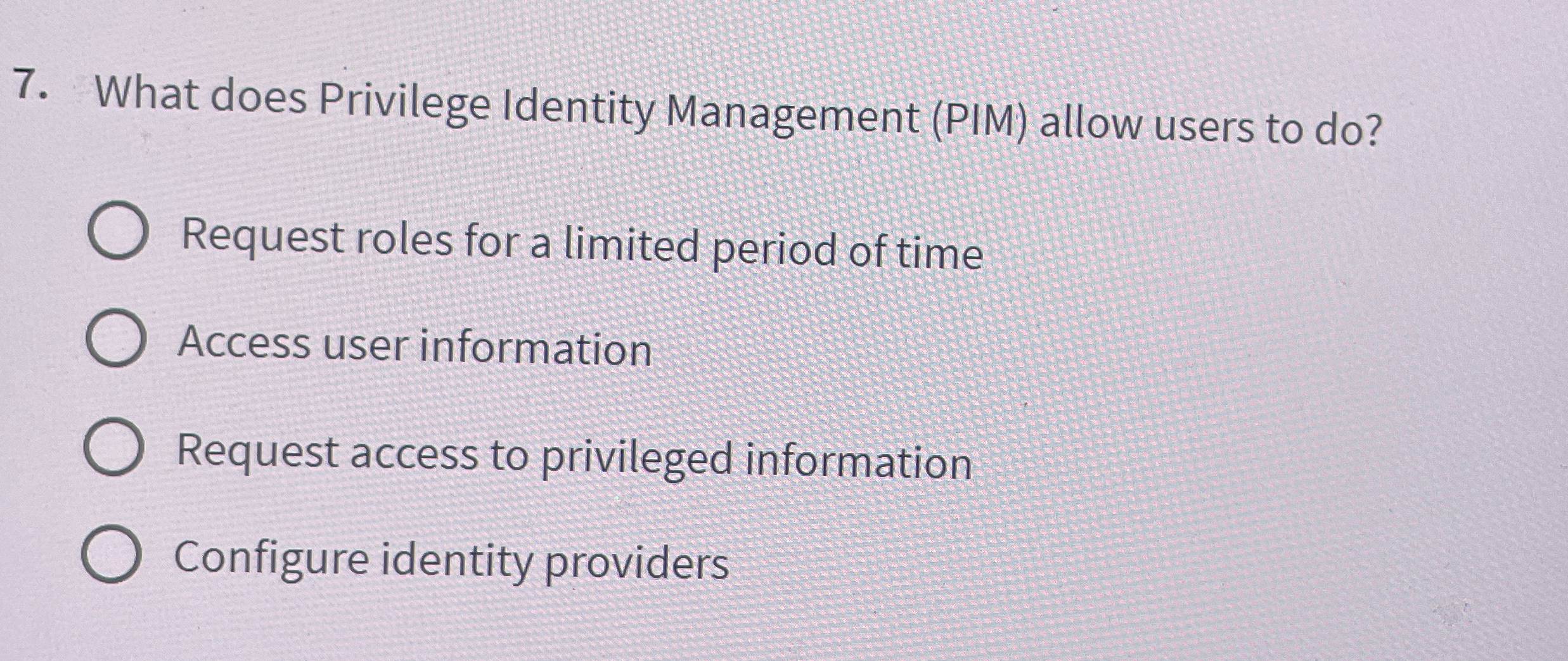 What does Privilege Identity Management ( PIM )