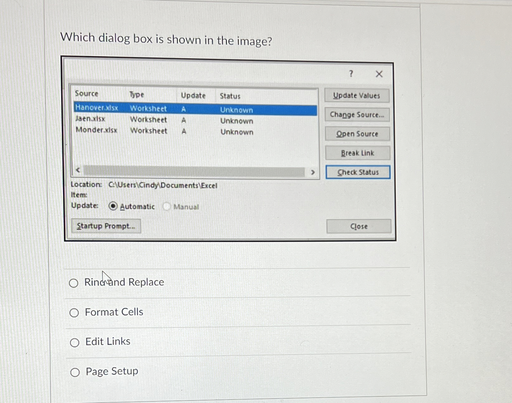 Which dialog box is shown in the image? Rincrand